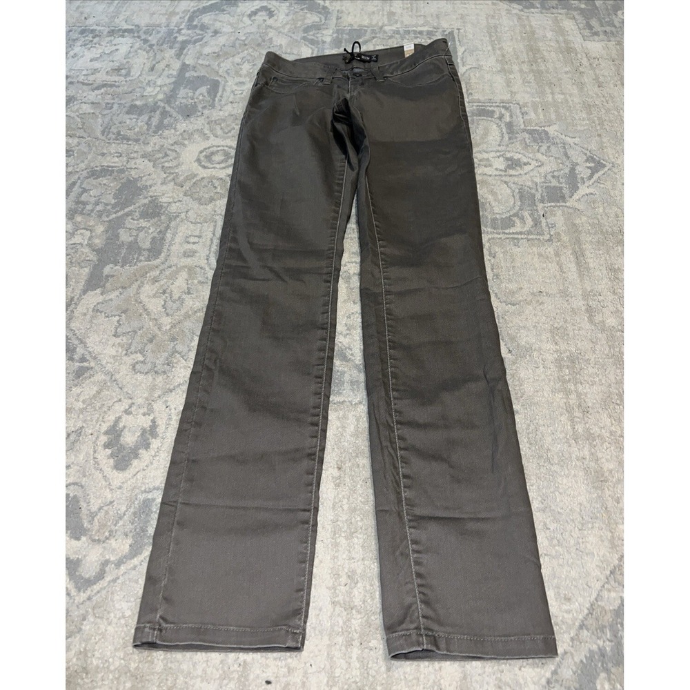 prAna Kara Denim Stretch Pants Brown Organic Cotton Blend Women's Sz 24